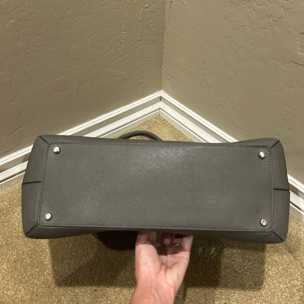 Kate Spade large grey leather tote - Picture 5 of 8